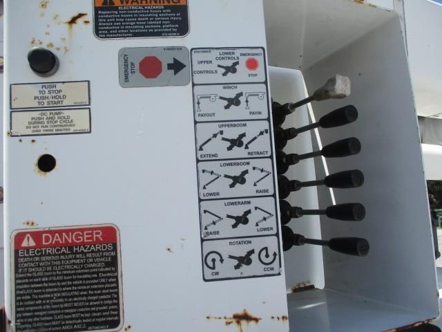 A danger sign is on the side of a machine