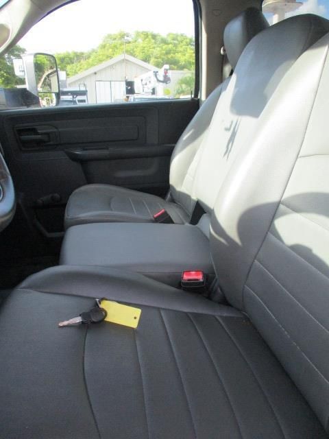 A car with a key in the back seat