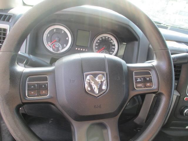 A close up of a dodge ram steering wheel