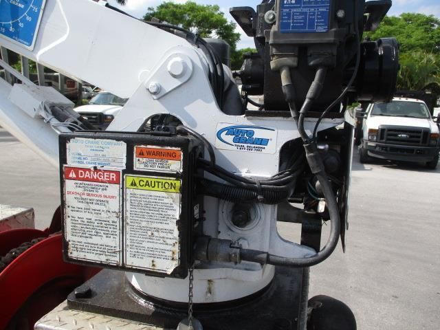 A caution sign is on the side of a machine