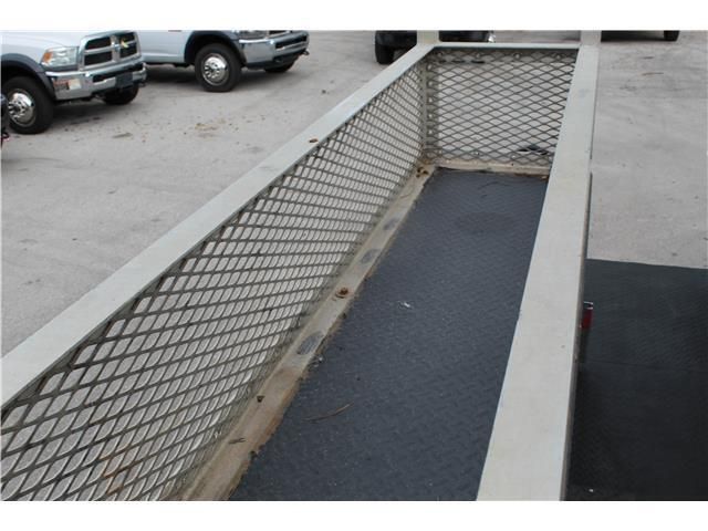 A white utility truck