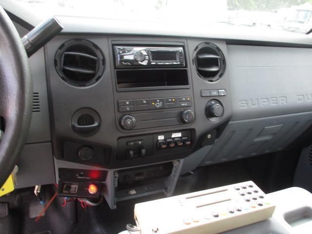 The dashboard of a ford super duty truck