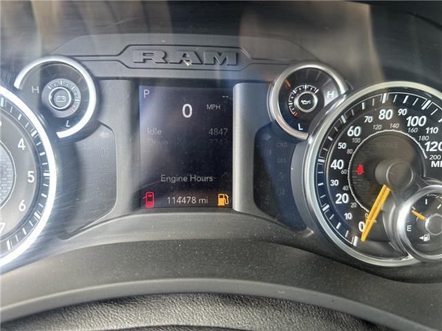 A close up of the dashboard of a ram truck