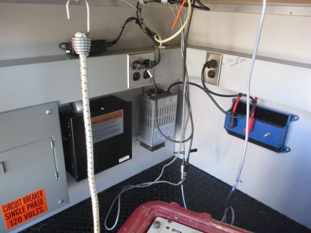 A sticker on a wall that says circuit breaker single phase 120 volts