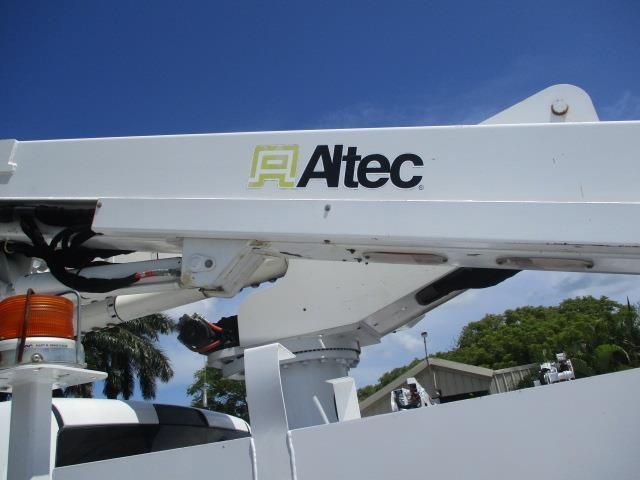 The word altec that is on a white object