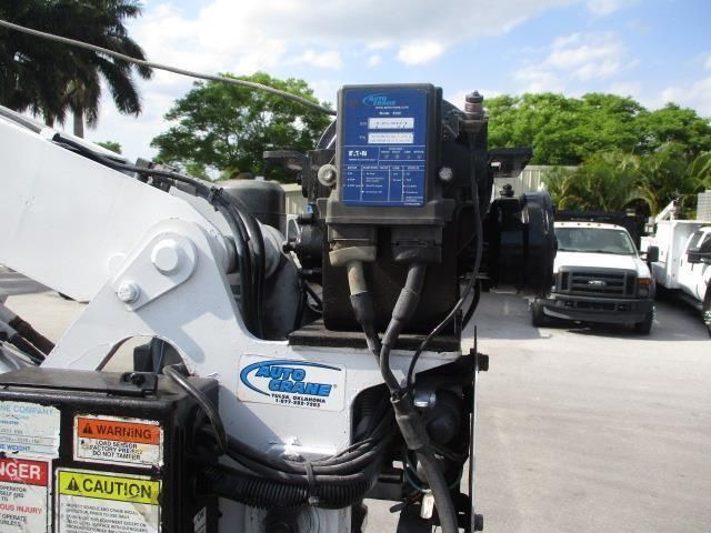 A caution sign is on the side of a machine