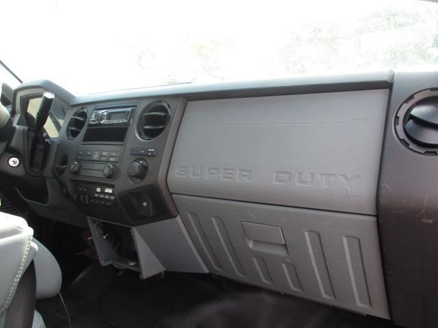 The dashboard of a super duty truck is shown