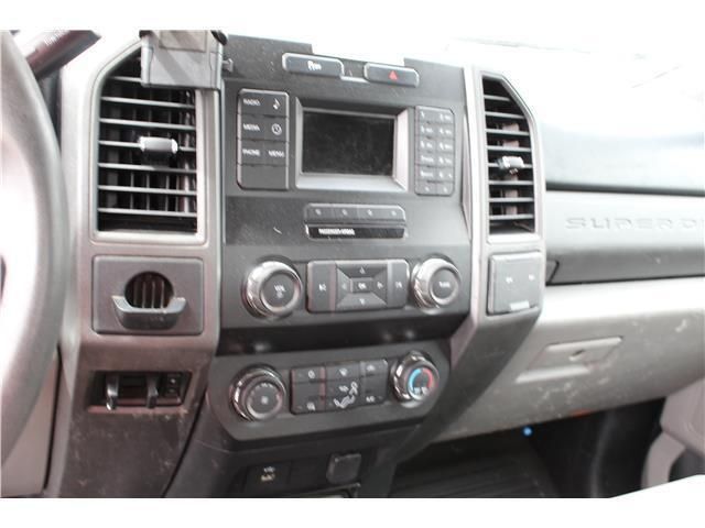 The dashboard of a ford super duty truck