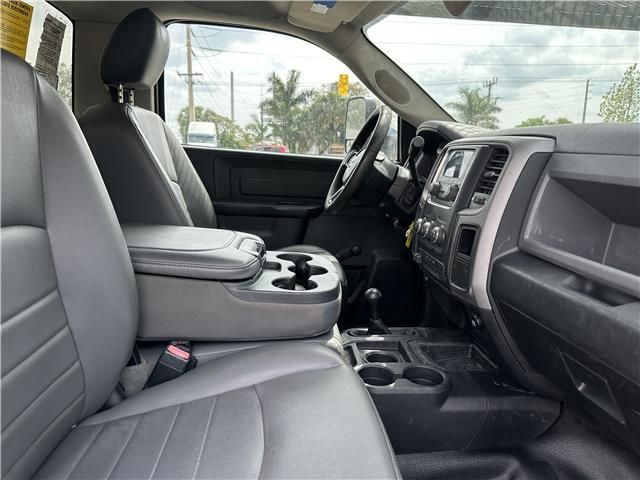 The interior of a dodge ram truck is shown