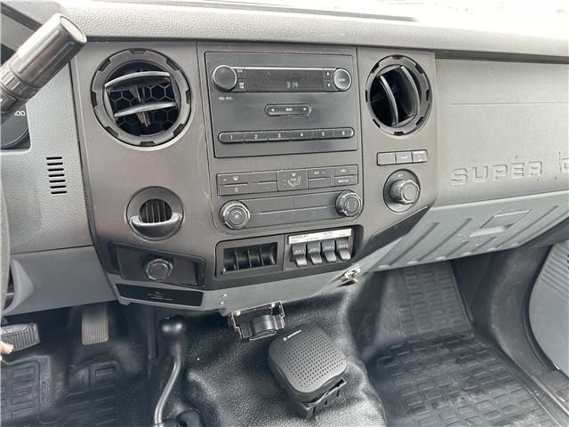 The dashboard of a ford super duty truck