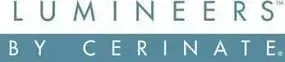 LUMINEERS™ BY CERINATE in white text on a blue background.