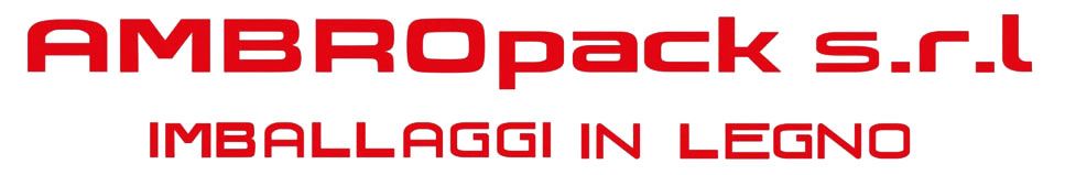 Un logo rosso e bianco per ambropack srl