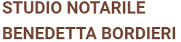 STUDIO NOTARILE BORDIERI BENEDETTA Logo