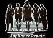 A logo for good fellas handyman and appliance repair