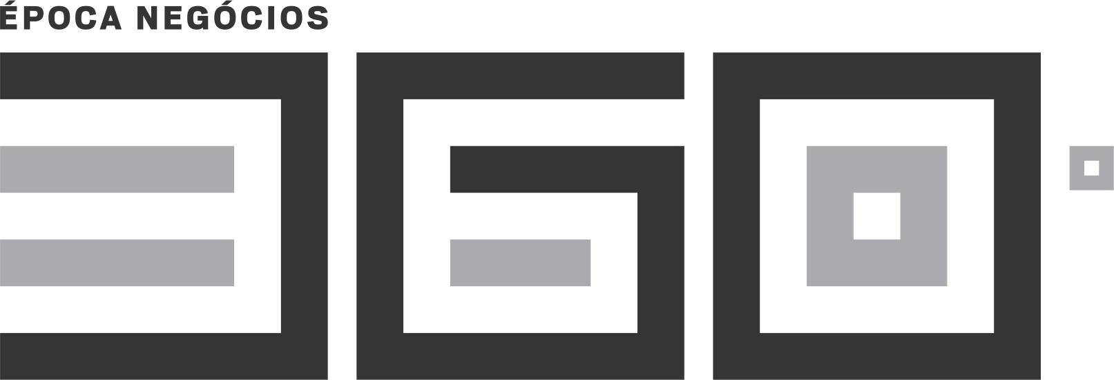 Um logotipo em preto e branco para uma empresa chamada epoca negócios