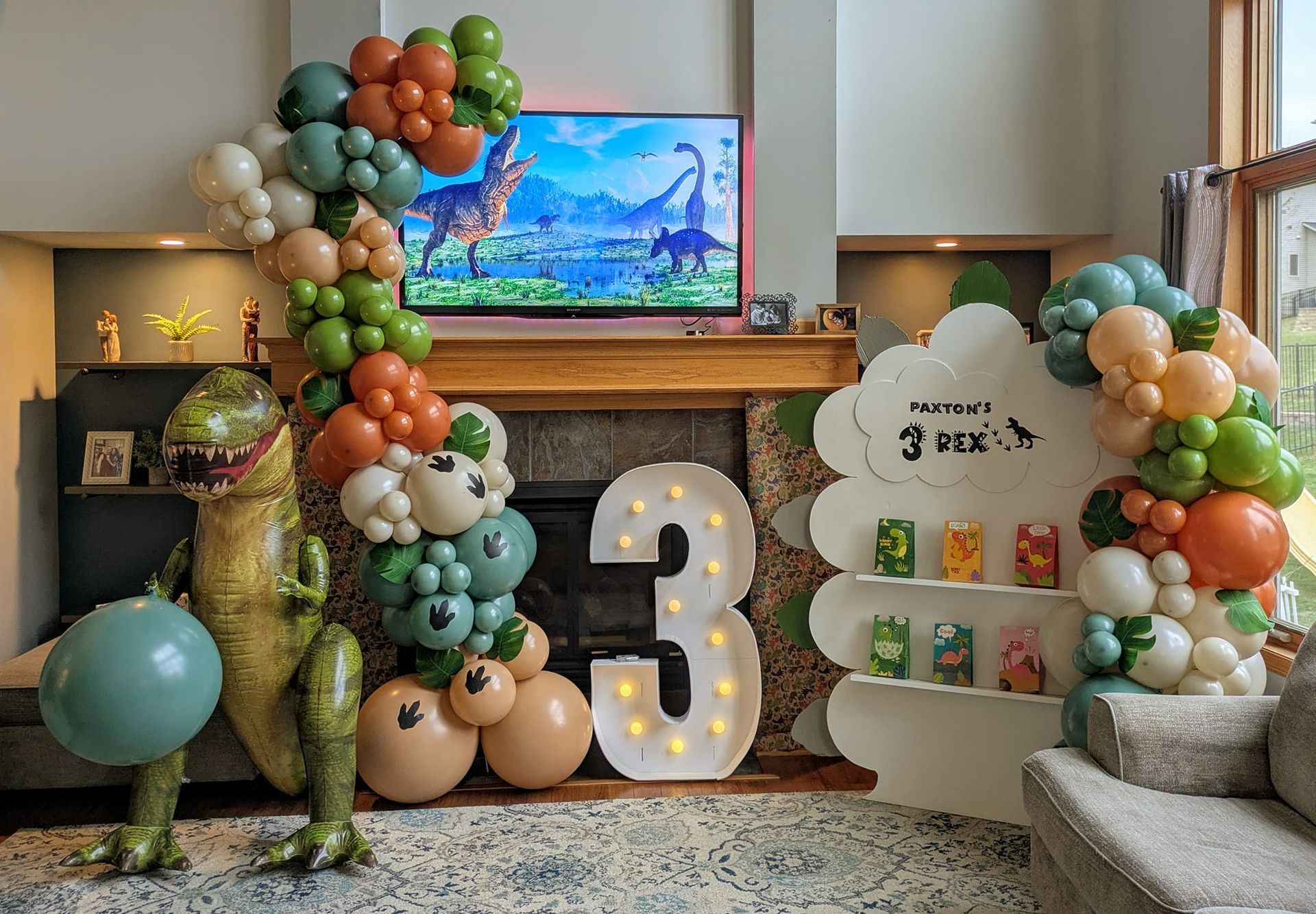 Dinosaur-themed birthday party