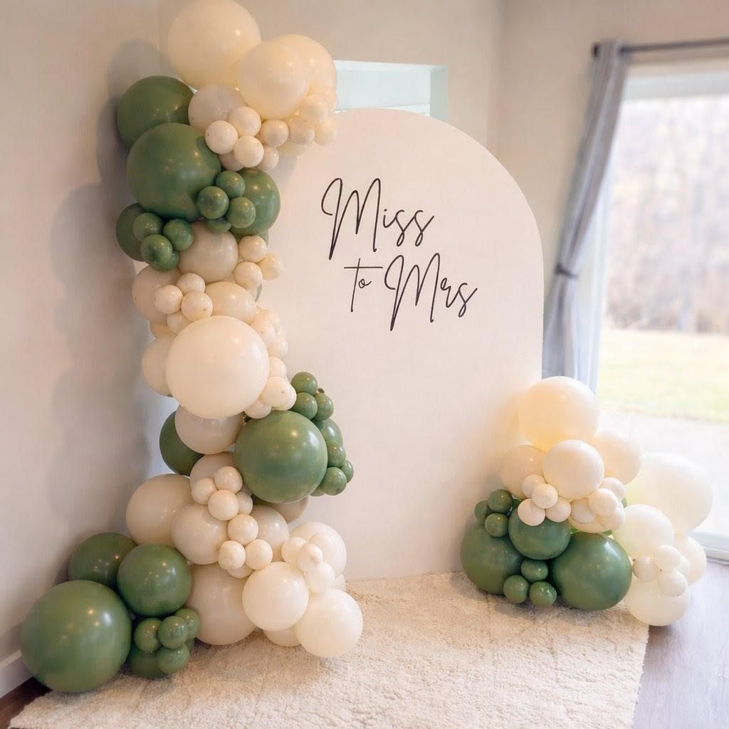 balloon backdrop with 