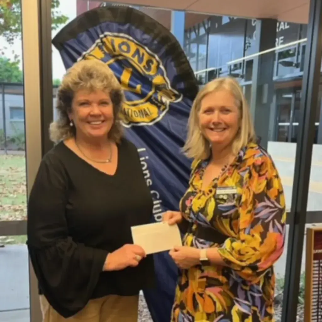 Chinchilla School Chaplaincy receiving a cheque