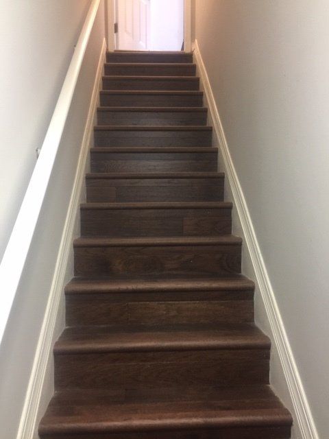 Hardwood Stairs — Concord, NC — Gray’s Flooring and Custom Showers