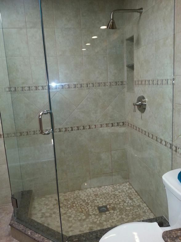 Frame-less shower