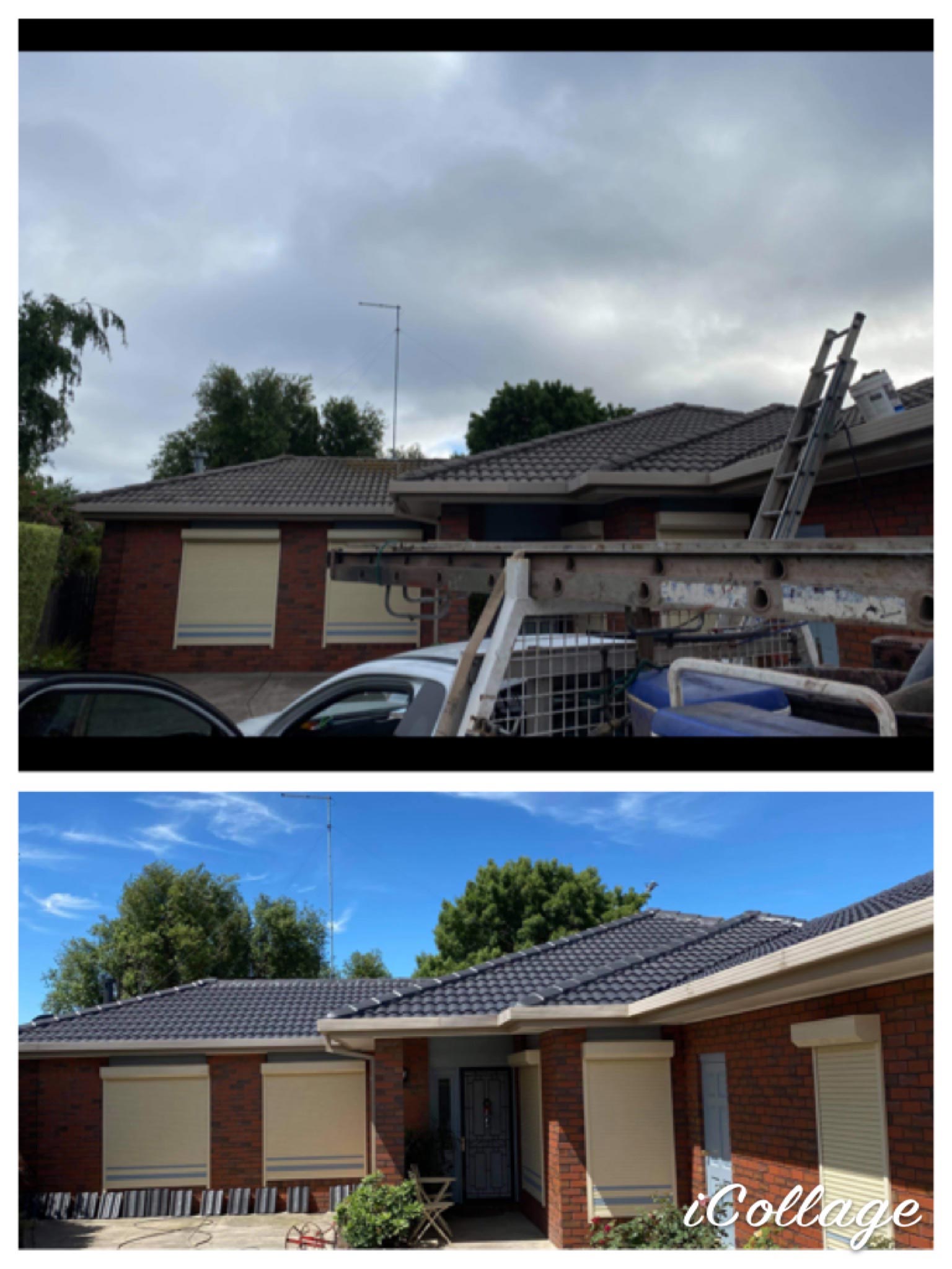 Newly cleaned black roof | Gisborne, VIC | H&M Roofing