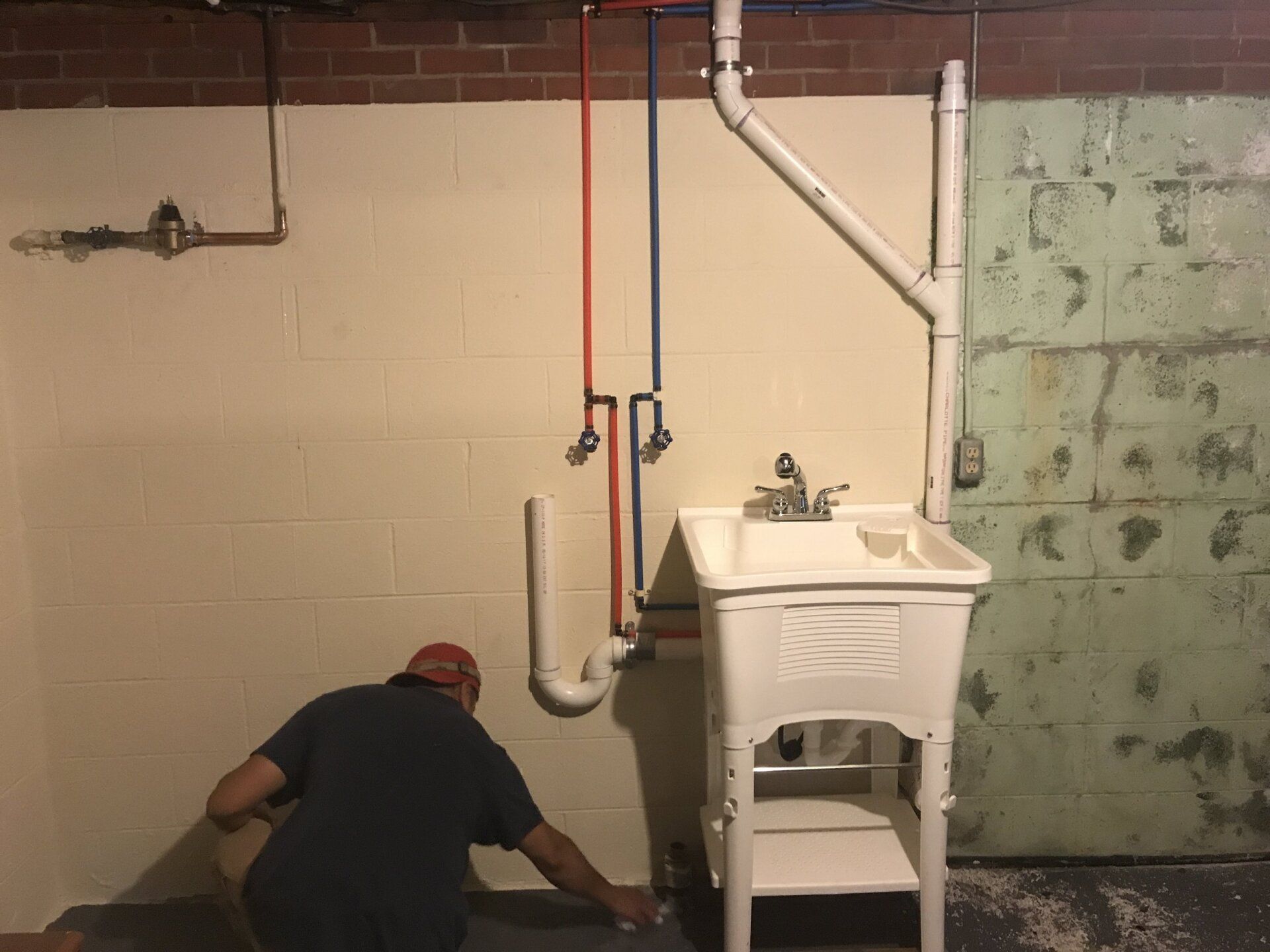 Installing Portable Sink — Randleman, NC — NG Plumbing
