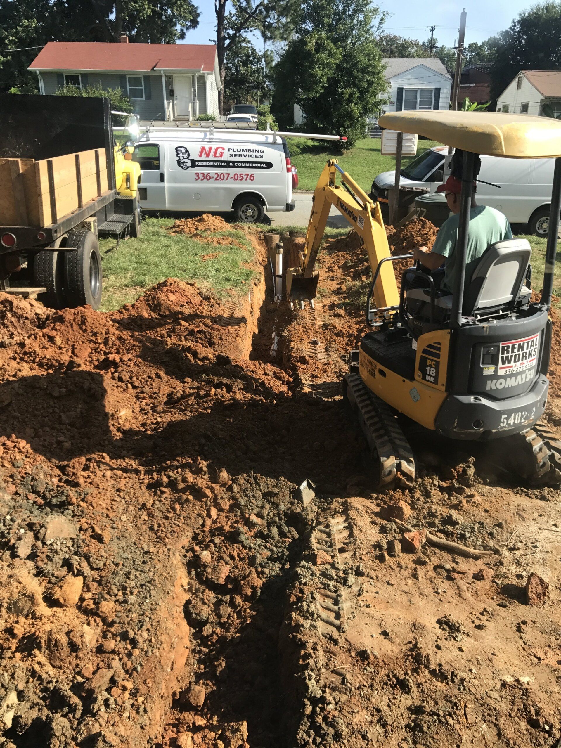 Making Pipe Route — Randleman, NC — NG Plumbing