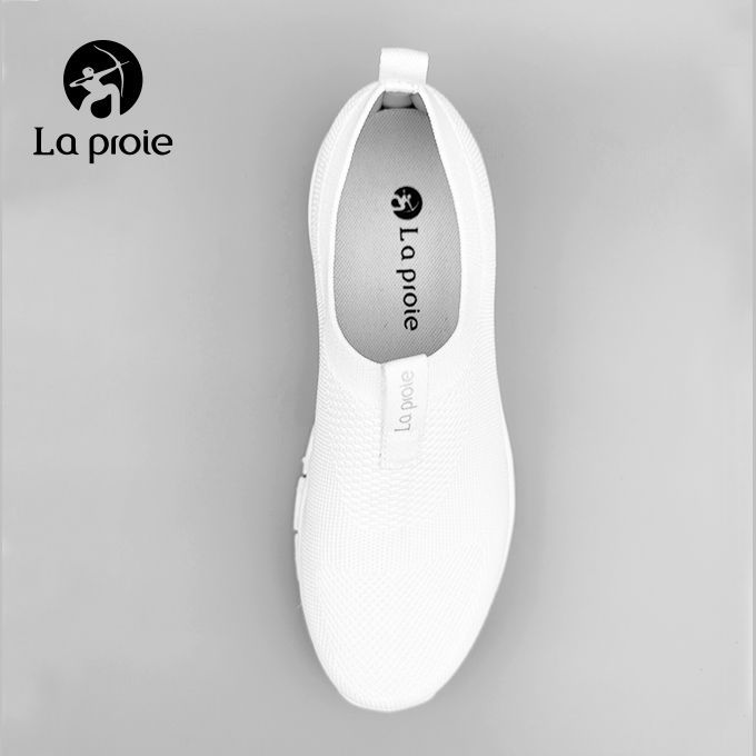 女款輕舒健走鞋-無鞋帶-白色(FBB362062)