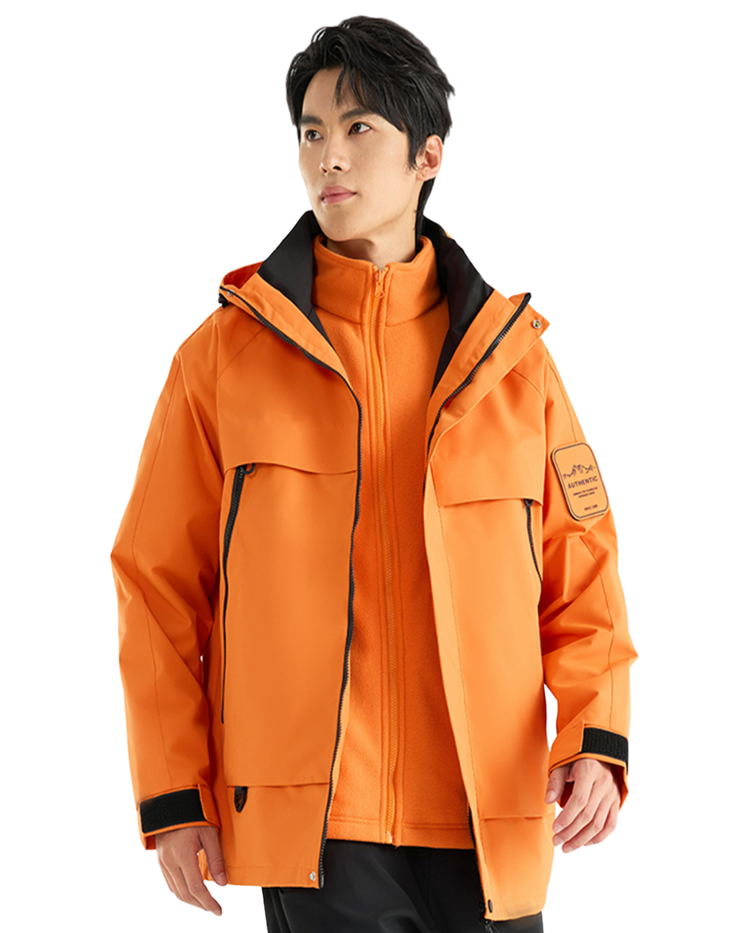 (TEAM)三合一套絨衝鋒衣- 氧化澄(CAB570218)