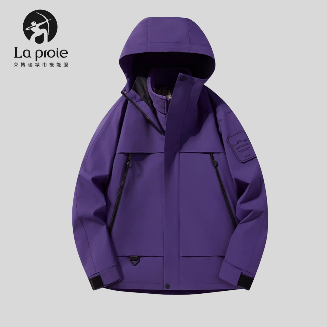 (TEAM)三合一套絨衝鋒衣- 凝夜紫(CAB570218)