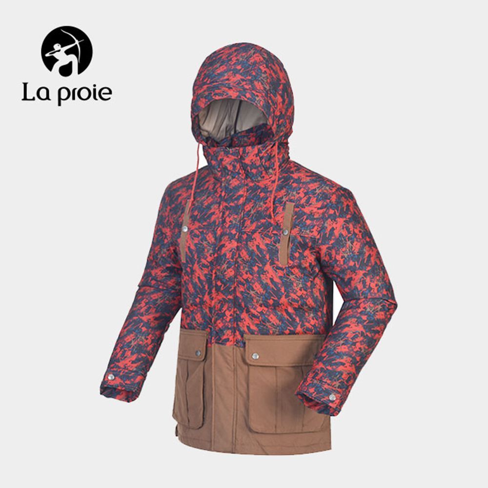 男款野境探行迷彩羽絨外套-桑巴紅(CC1671028)