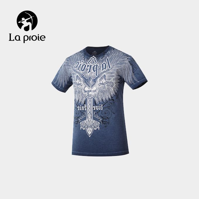 男款野性之翼印花短袖T-暮藍(CH1761107)