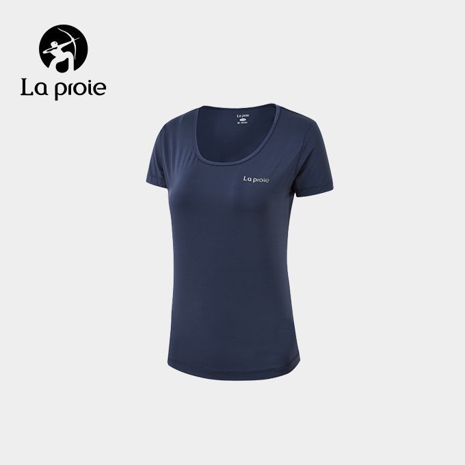 女款冰感涼爽機能圓領T恤-月蝕藍(CH1962444)