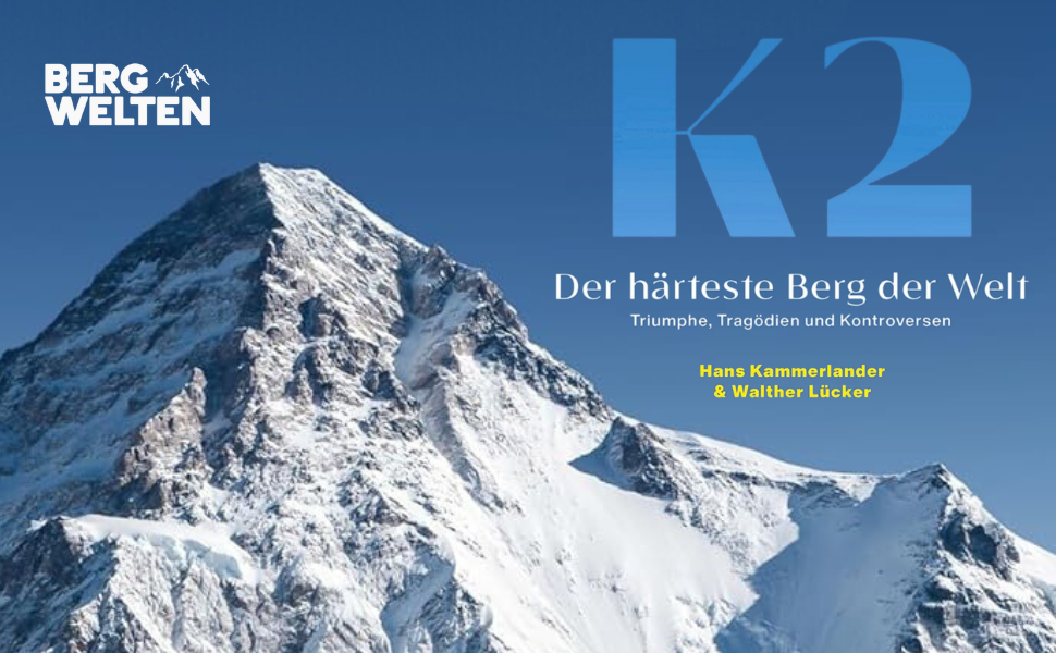 Ein Bild eines schneebedeckten Berges mit der Zahl K2 darauf