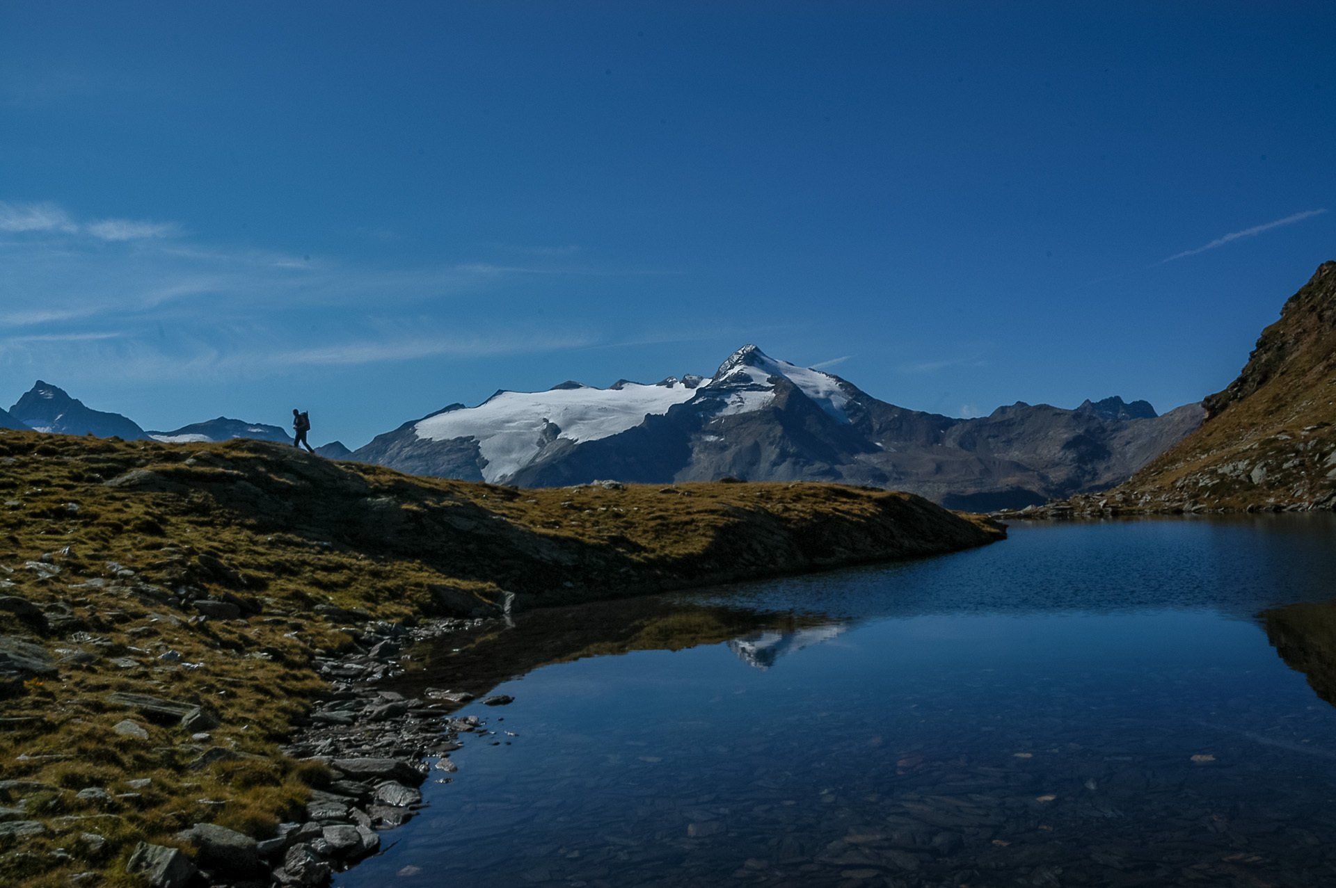 Kofler Seen, Rein in Taufers, Südtirol, Ahrntal, Almen, Herbst, erster Schnee