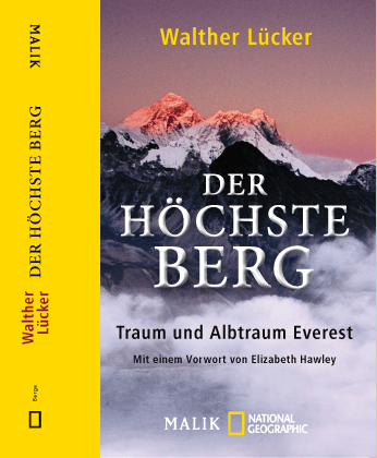 A national geographic book titled der höchste berg