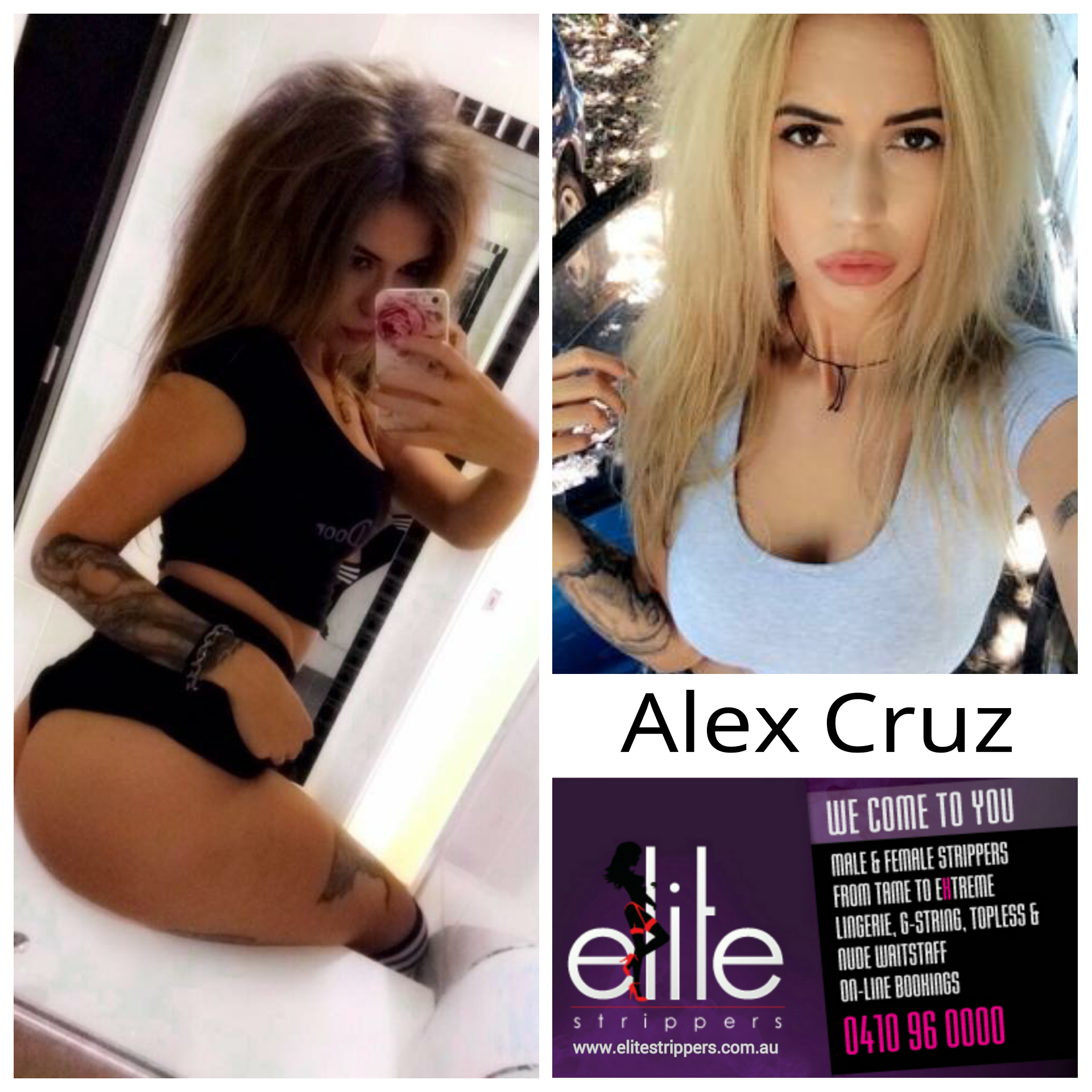 Elite Stripper Alex Cruz Topless / Nude Waitress