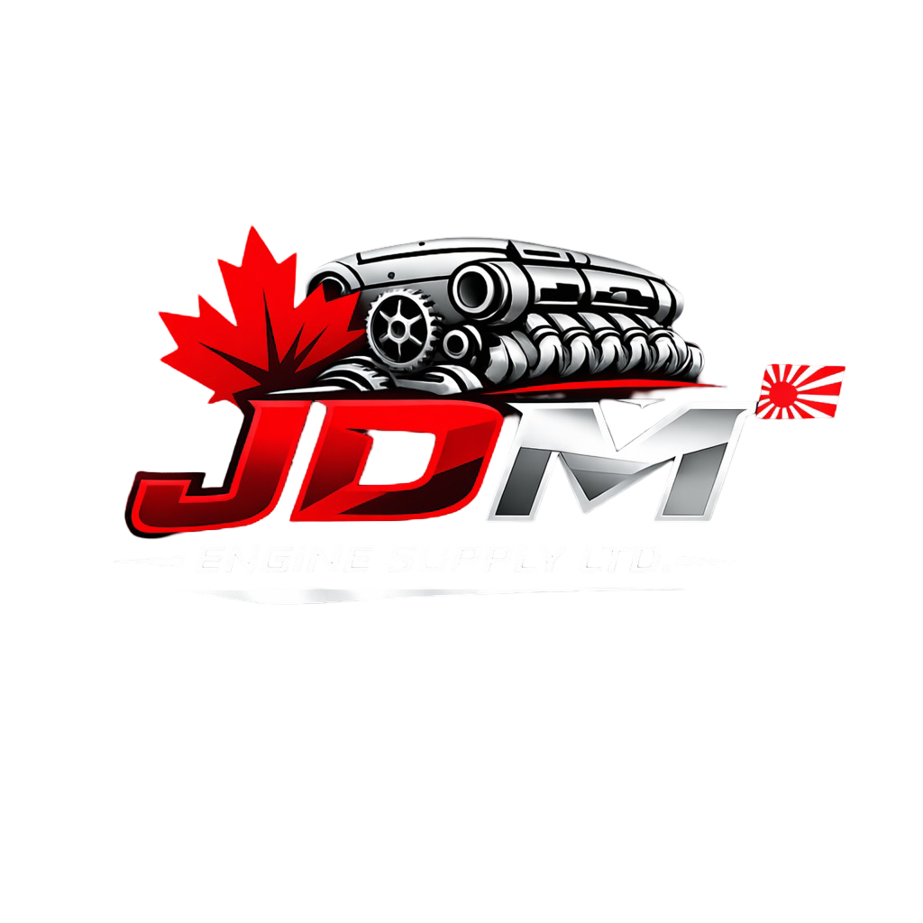 A logo featuring a car engine above the text 