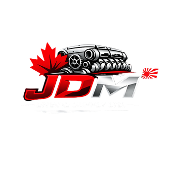 A logo featuring a car engine above the text