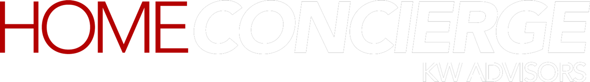 The word home is written in red on a white background.
