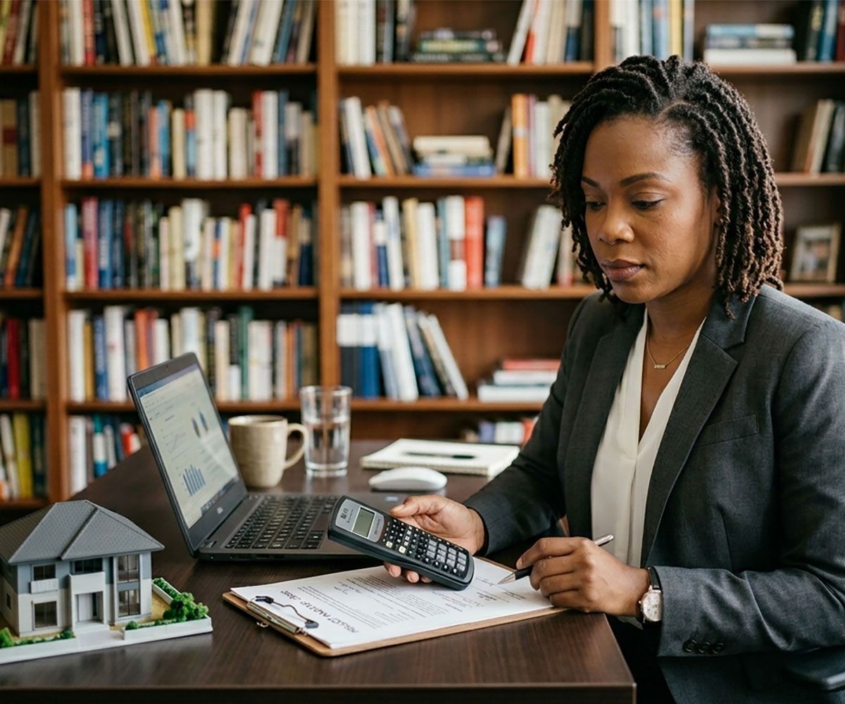Northeast Ohio real estate agent calculating property taxes for real estate closing transaction 