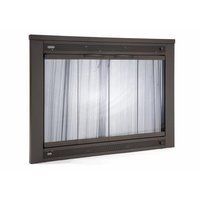 Modern Glass Fireplace Door — Addison, TX — Fireplace & Grill Factory Outlet