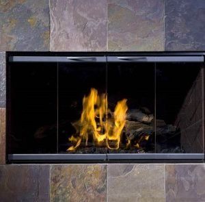 Fireplace Glass Door — Addison, TX — Fireplace & Grill Factory Outlet