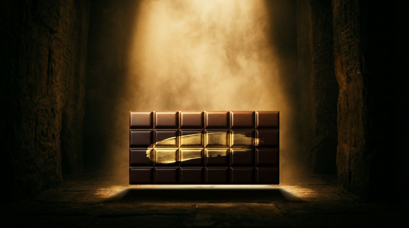 Artisan chocolate bar with gold finish – KALLOS Atelier