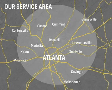 Service Area Map Fulton Paving