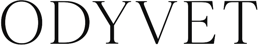 Het woord ODYVET in een schreefloos lettertype.