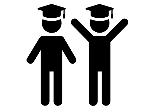 people graduating icon