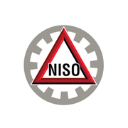 A red triangle with the word niso on it