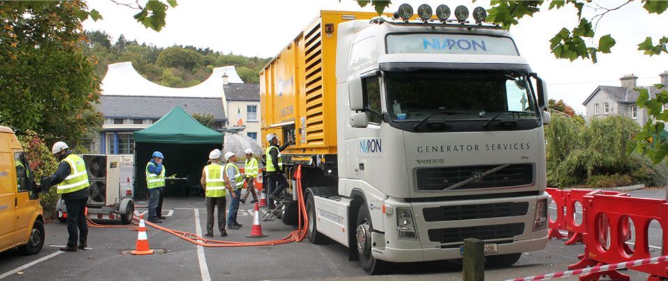 A white truck with the word nupoh on the front