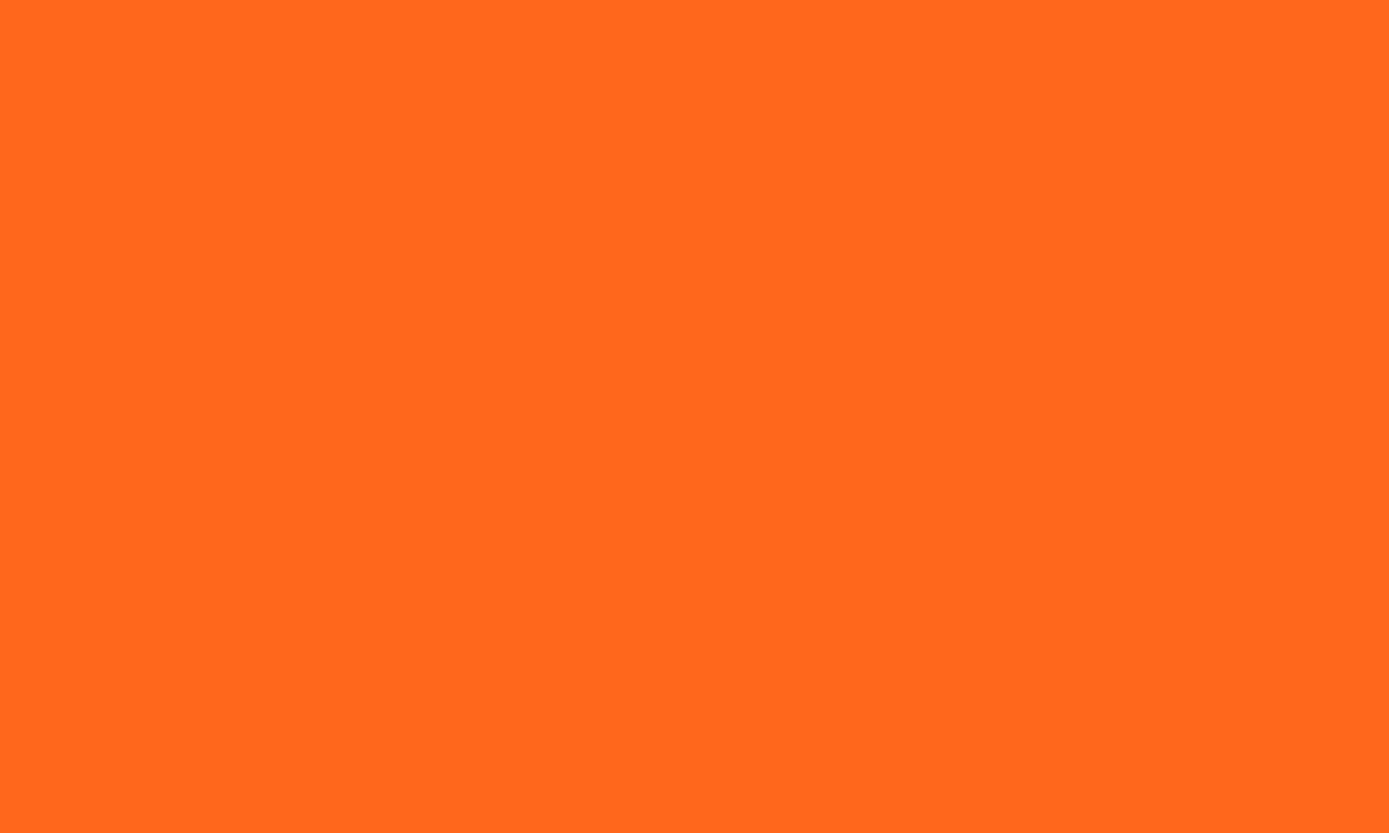 Bright orange background.
